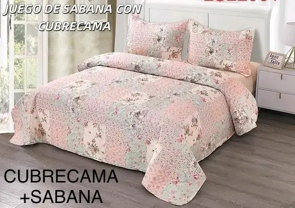 Juego de sábanas con cubrecama diseño mariposas - 5