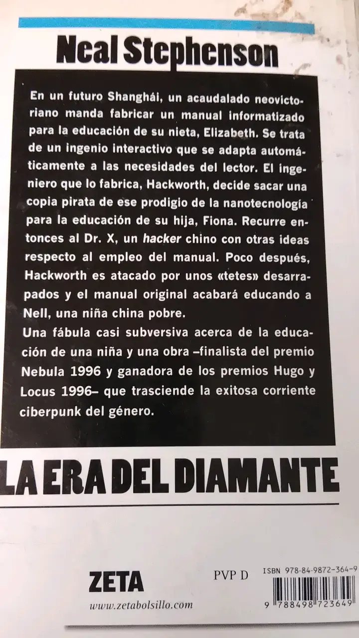 Libro 'La Era del Diamante' de Neal Stephenson - 4