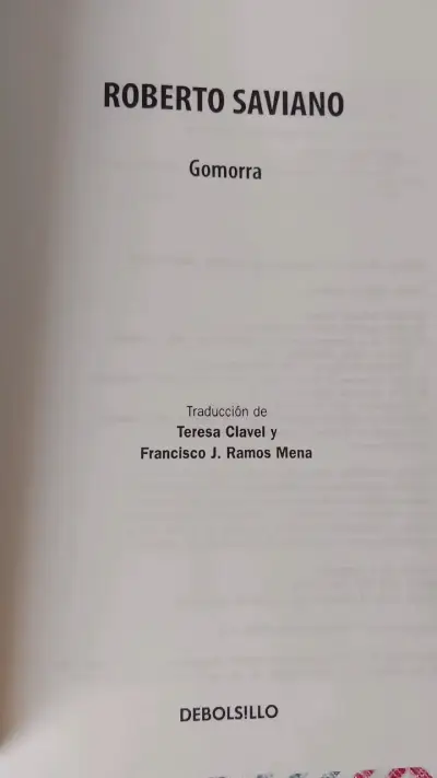 Libro Gomorra de Roberto Saviano - miniatura 2