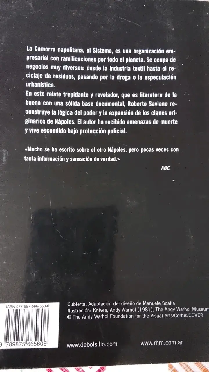 Libro Gomorra de Roberto Saviano - 4