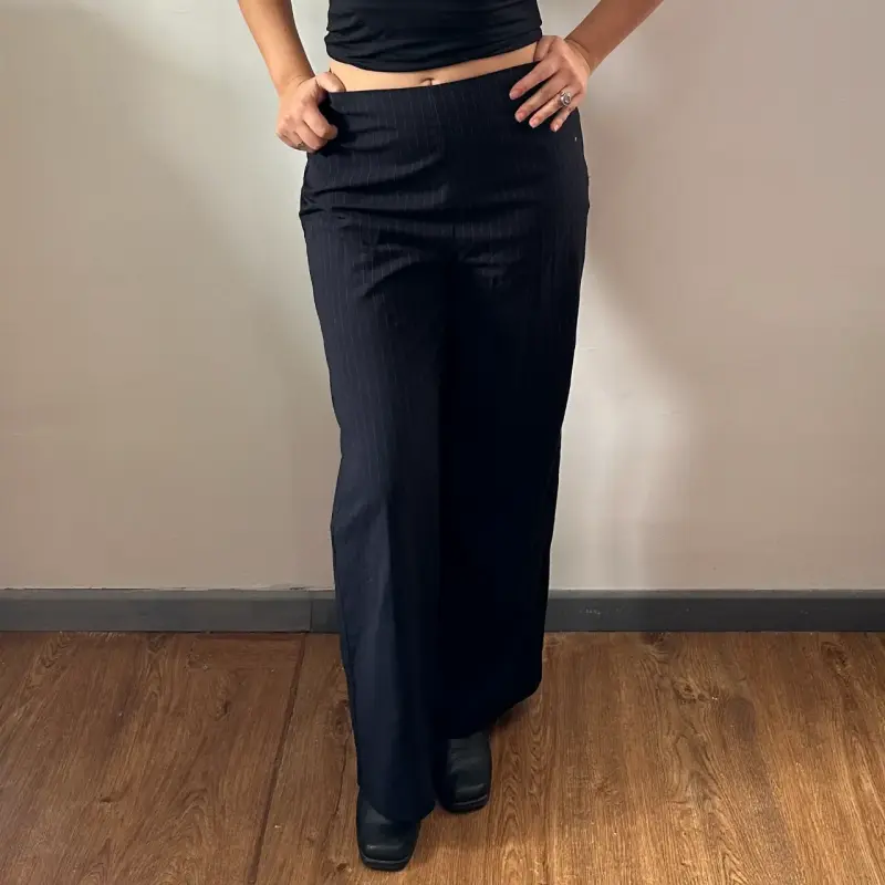 Pantalones de vestir negros para mujer - 4