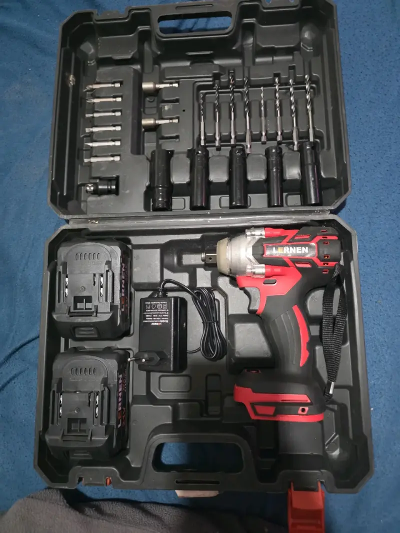 🔨 TALADRO PERCUTOR ATORNILLADOR LERNEN 21V + 2 BAT - 1