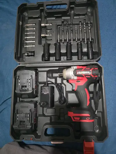 🔨 TALADRO PERCUTOR ATORNILLADOR LERNEN 21V + 2 BAT - miniatura 1