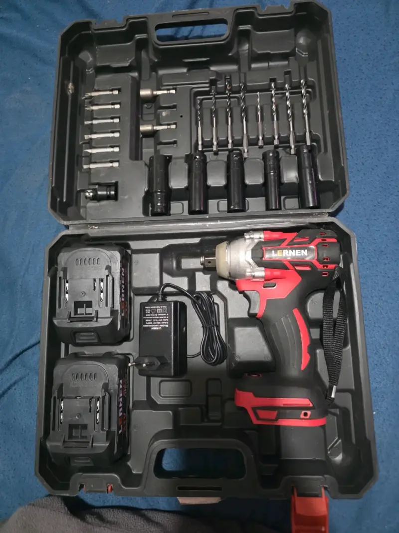 🔨 TALADRO PERCUTOR ATORNILLADOR LERNEN 21V + 2 BAT - 2