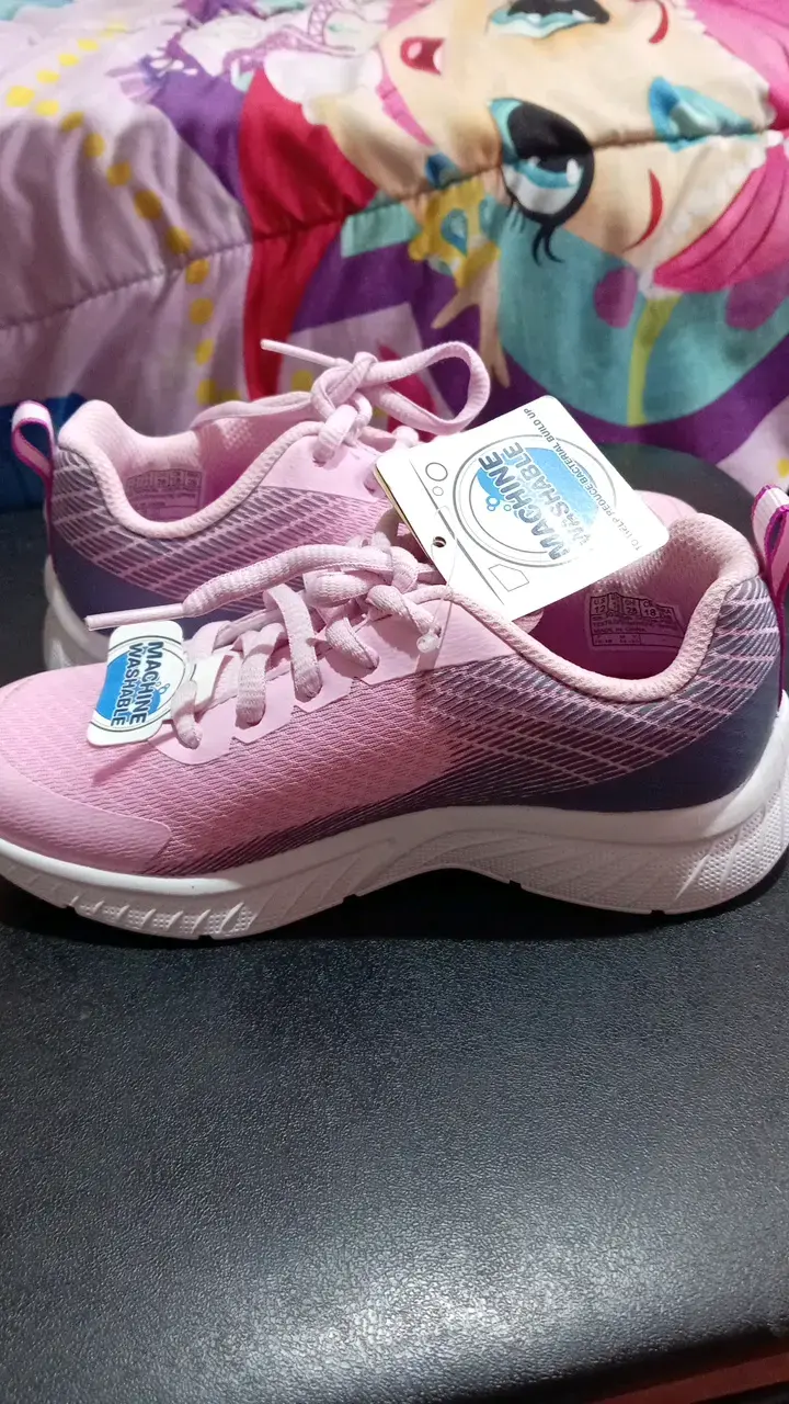 Zapatillas deportivas rosadas Skechers para niña - 3