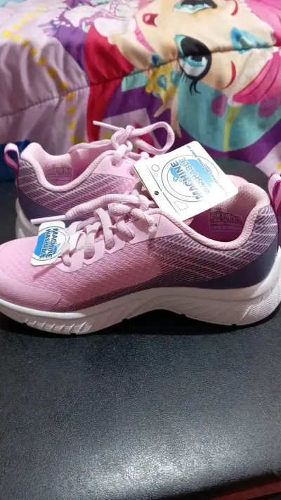 Zapatillas deportivas rosadas Skechers para niña - miniatura 3