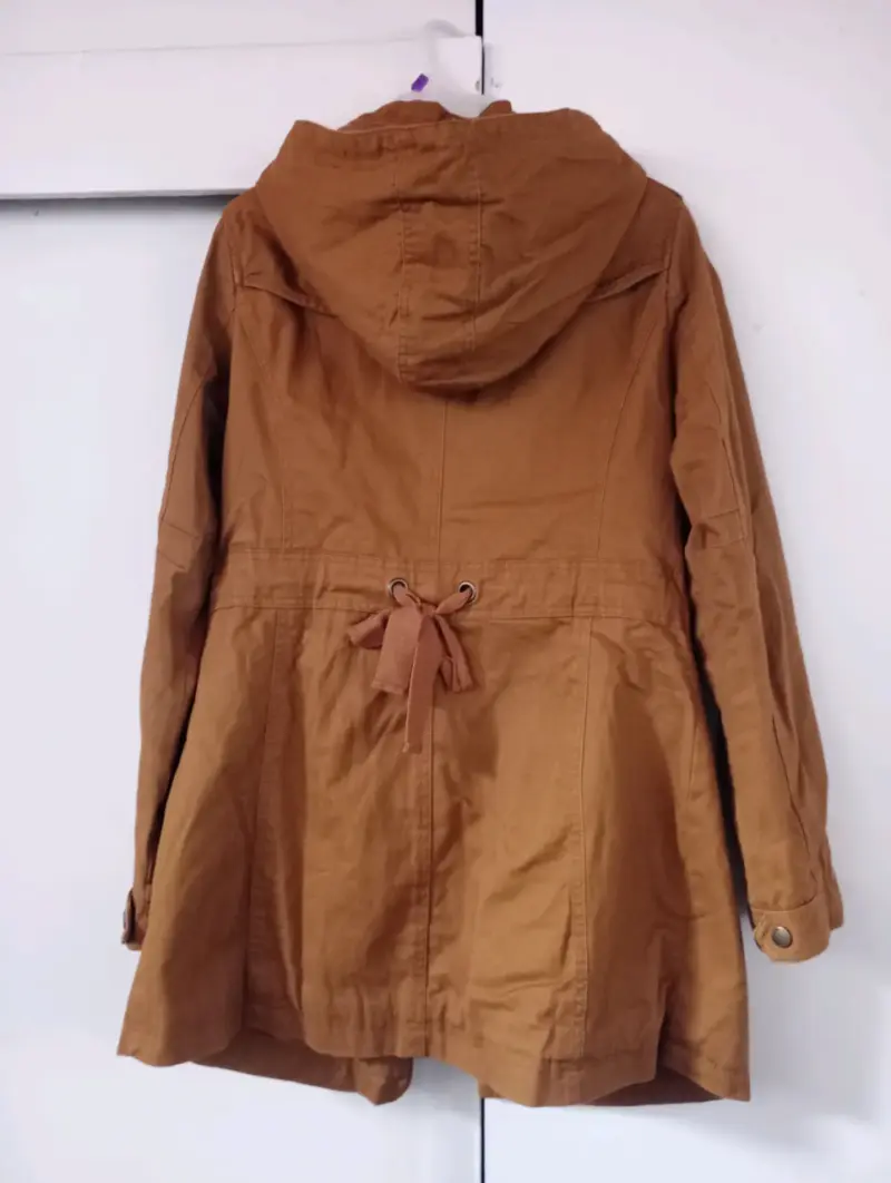 Parka Mujer Color Camel Americanino Talla M - 2