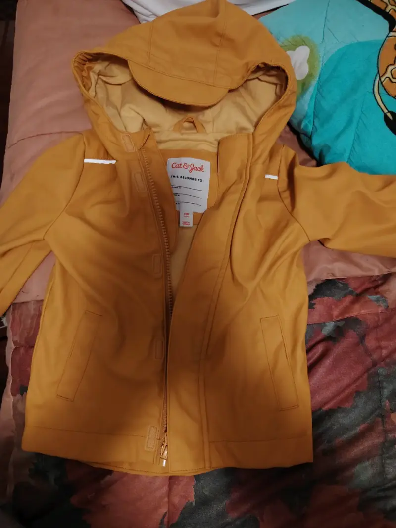 Chaqueta impermeable amarilla para niños Cat & Jack - 1