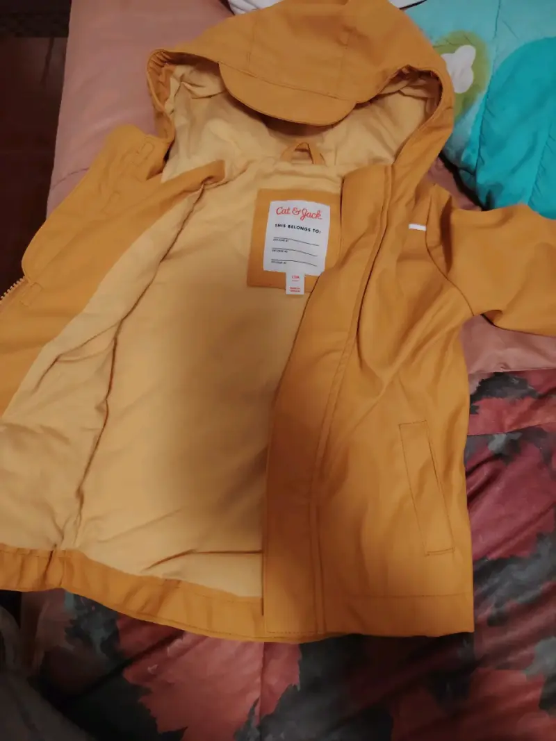 Chaqueta impermeable amarilla para niños Cat & Jack - 2