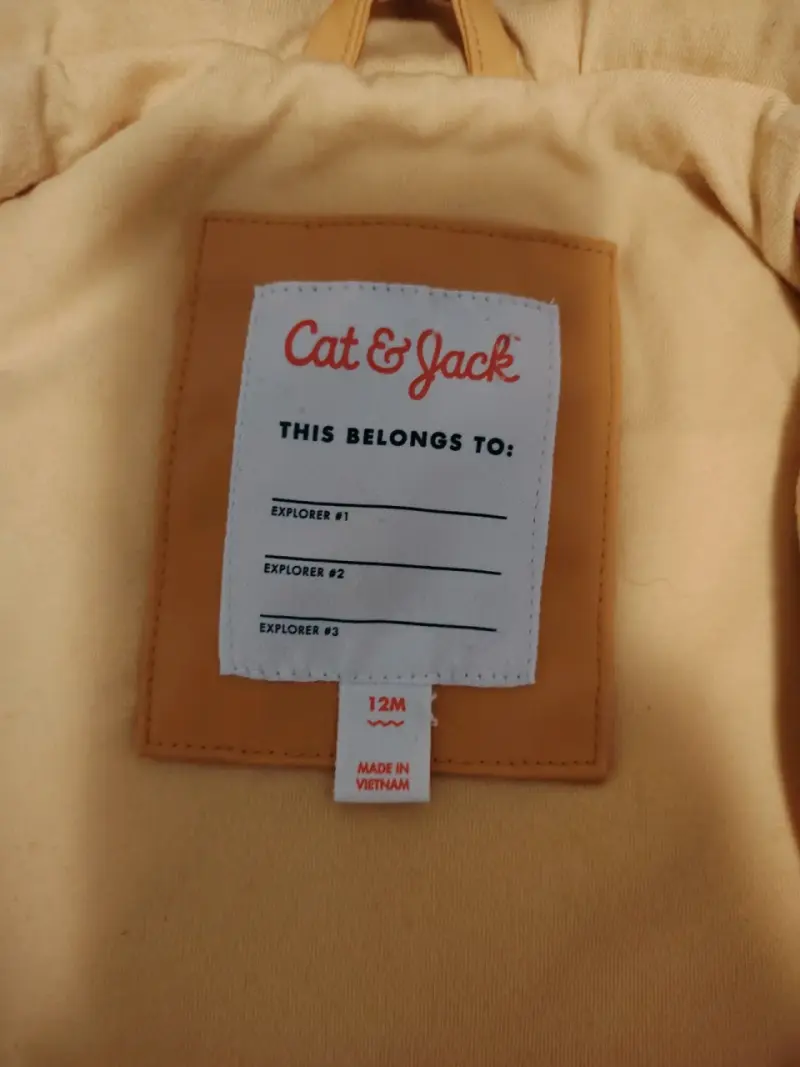 Chaqueta impermeable amarilla para niños Cat & Jack - 3