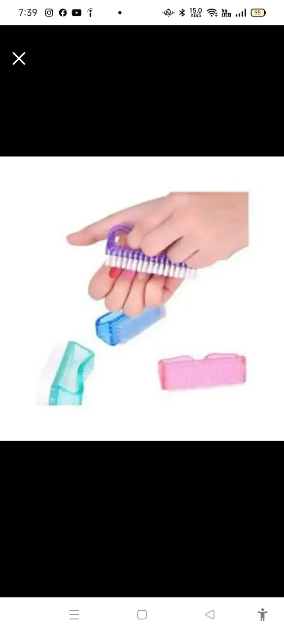Set de cepillos de uñas en colores pastel - 2