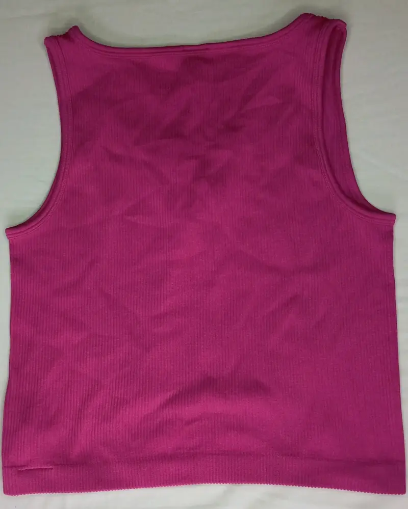 Top sin mangas fucsia para mujer - 3