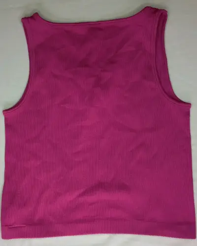 Top sin mangas fucsia para mujer - miniatura 3