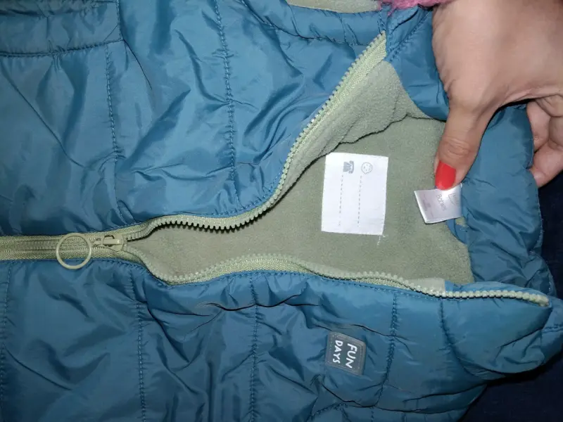 Chaqueta de niño a cuadros con forro polar - 3