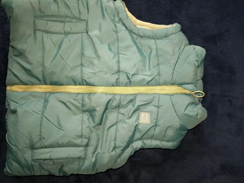 Chaqueta de niño a cuadros con forro polar - 4