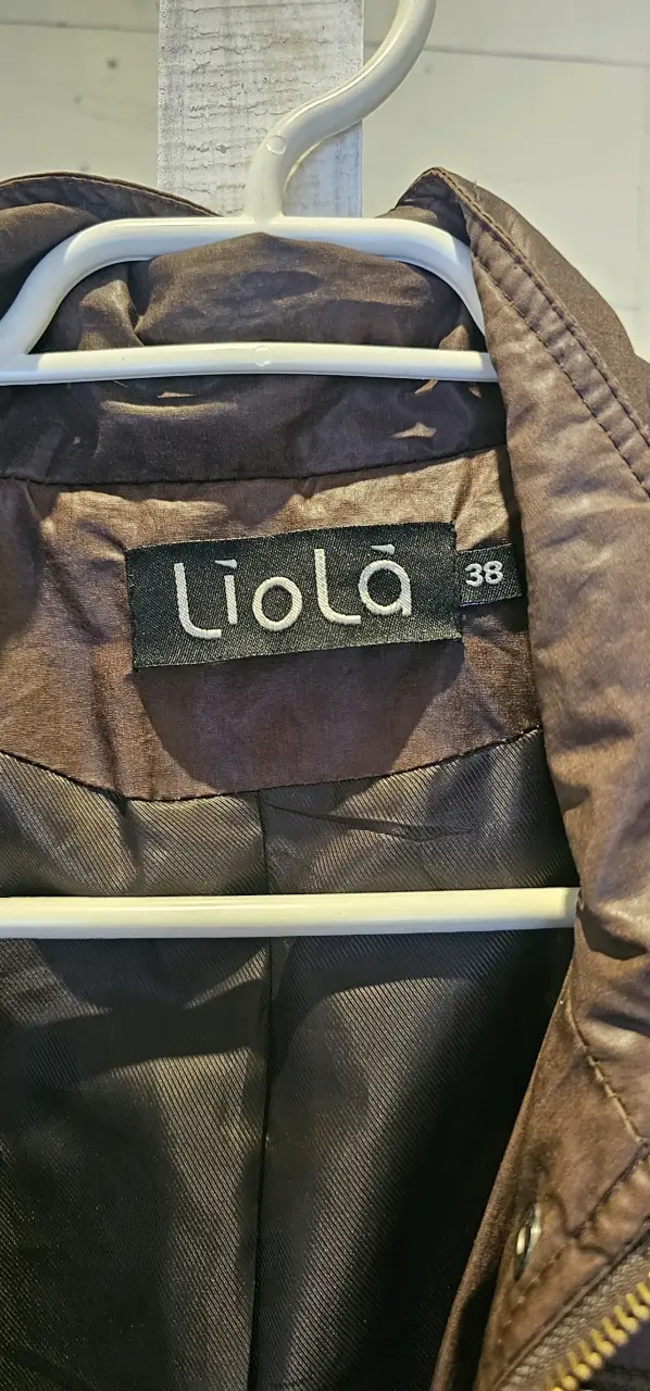 Parka larga marrón mujer Liola 36 - 3