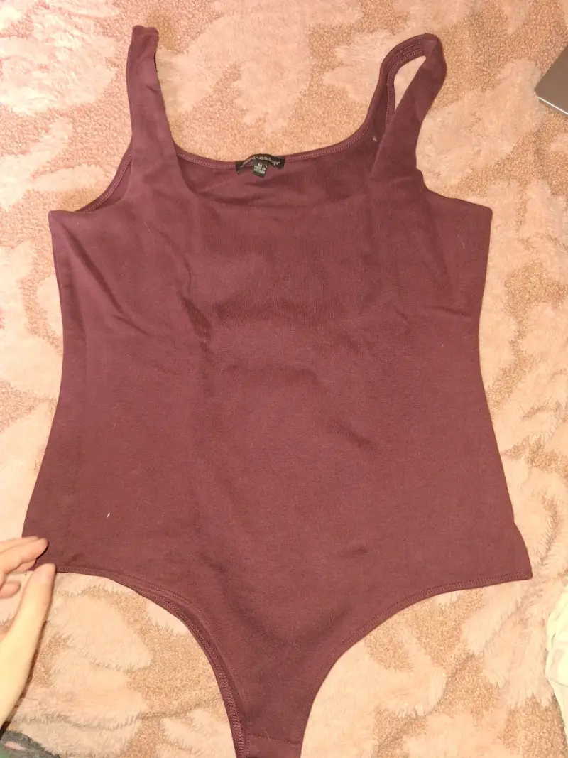 Body sin mangas color burdeos para mujer - 1