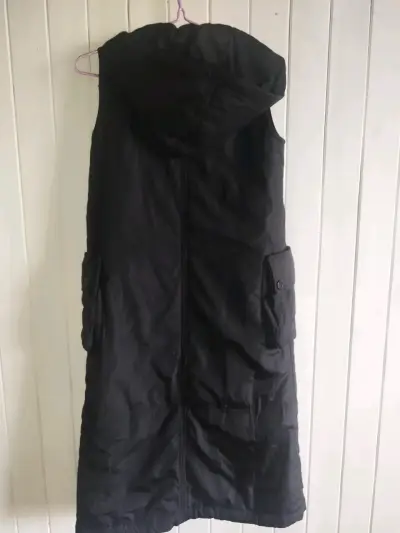 Chaqueta negra con capucha Mocano, estilo koreana - miniatura 4