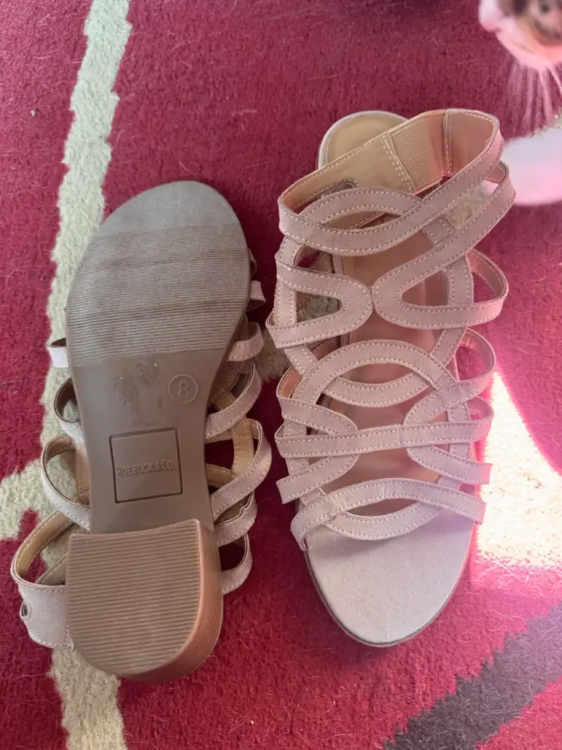 Sandalias de tacón alto color nude - 2