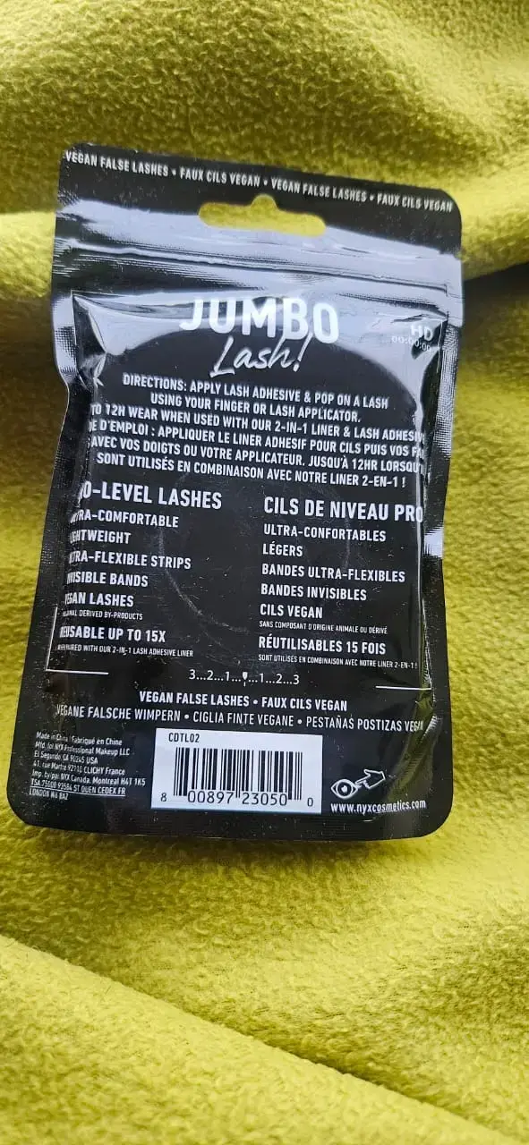 Pestañas Postizas Veganas NYX Jumbo Lash Bewitched - 3