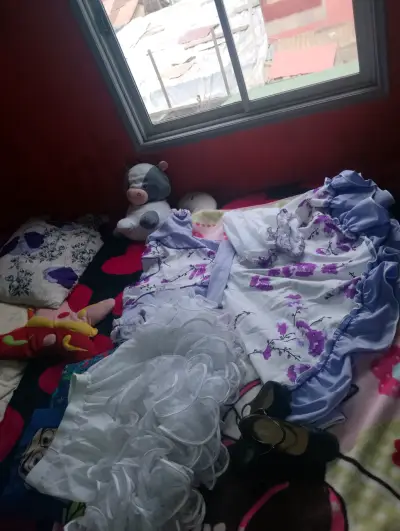 Vestido de Cueca y zapatos y pañuelo - miniatura 2