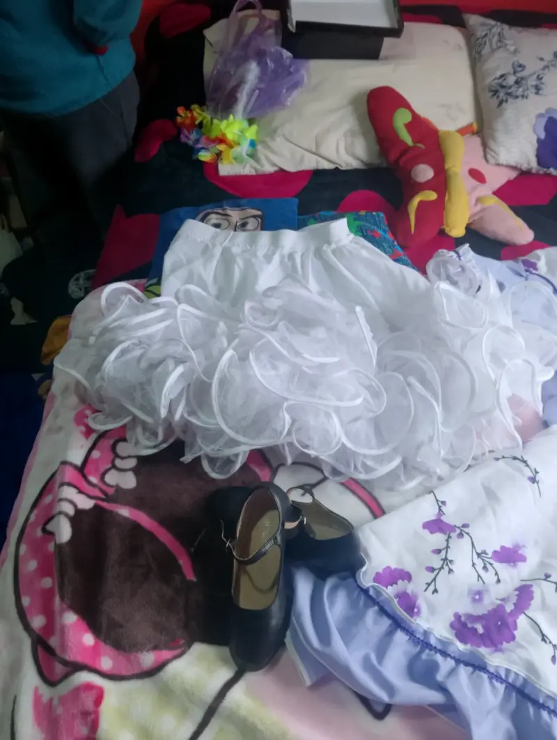 Vestido de Cueca y zapatos y pañuelo - 4