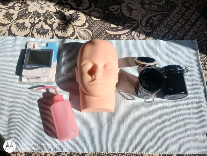 Kit de Extensiones de Pestañas con Pinzas y Soporte - 3