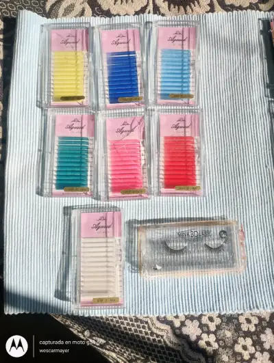 Kit de Extensiones de Pestañas con Pinzas y Soporte - miniatura 6