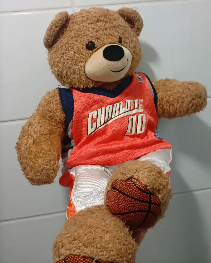 Osito de peluche con camiseta de baloncesto - 1
