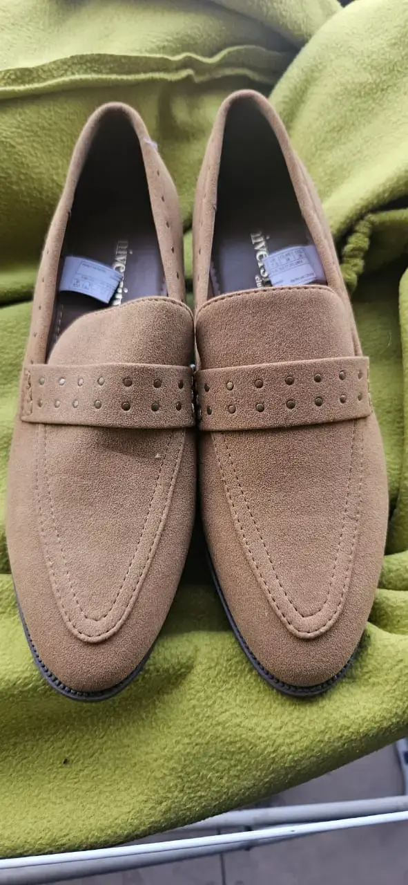 Zapatos de Gamuza Beige para Mujer - 1