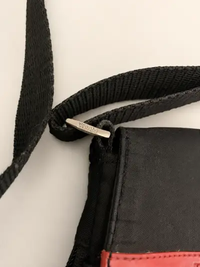 Bolso bandolera negro Prada de nylon - miniatura 3