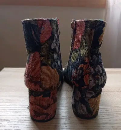 Botines de tela con estampado floral - miniatura 4