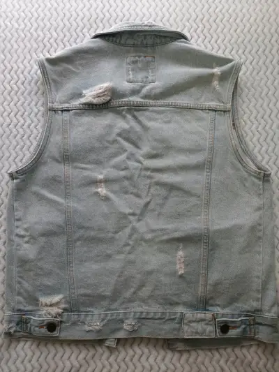 Chaqueta BASEMENT de mezclilla, hombre talla S. - miniatura 2