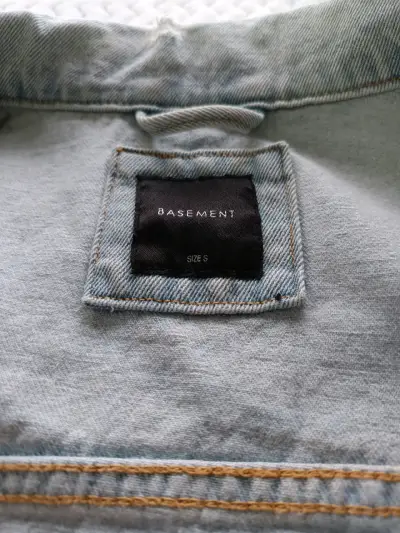 Chaqueta BASEMENT de mezclilla, hombre talla S. - miniatura 6