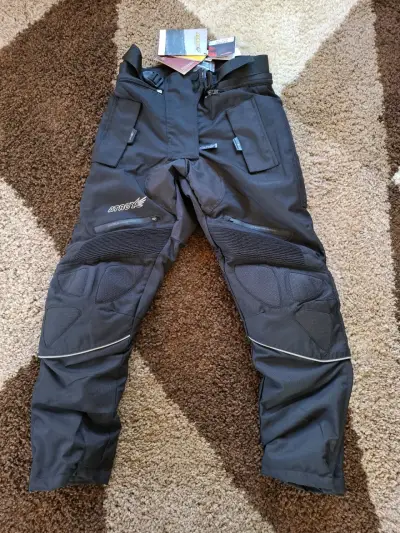 Pantalones de moto Atrox negros con protecciones - miniatura 1