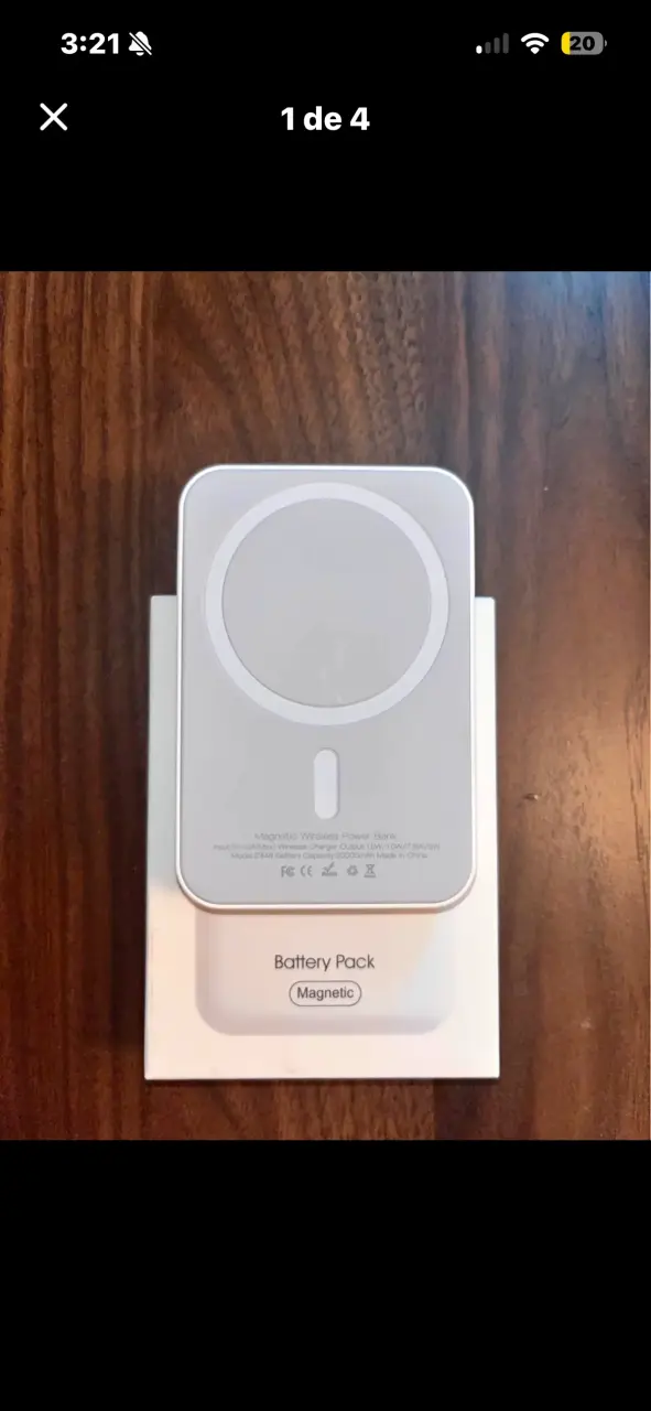 Batería Externa Inalámbrica Magnética 20000mAh - 1