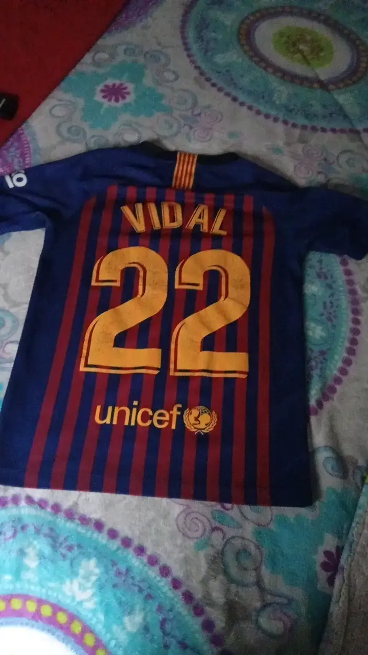 Camiseta FC Barcelona Vidal 22 Nike talla 12 - 2