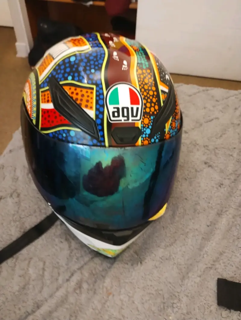 Casco de moto AGV k1 con diseño Valentino rossi - 2