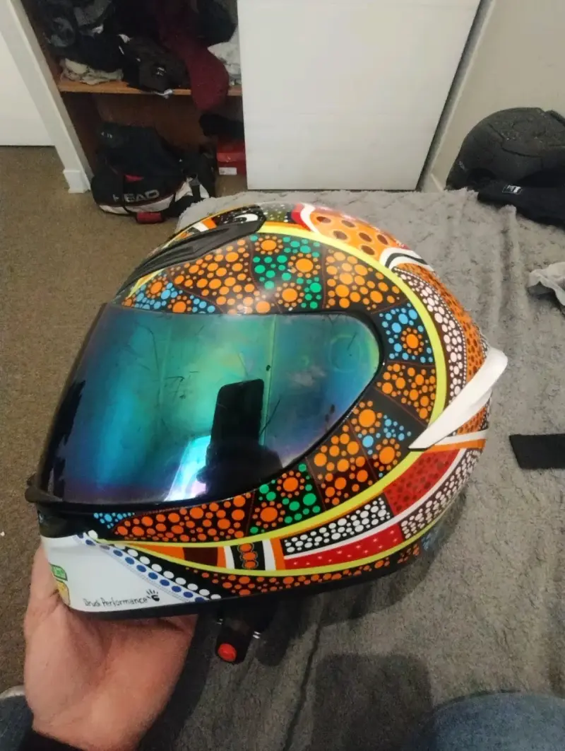 Casco de moto AGV k1 con diseño Valentino rossi - 3