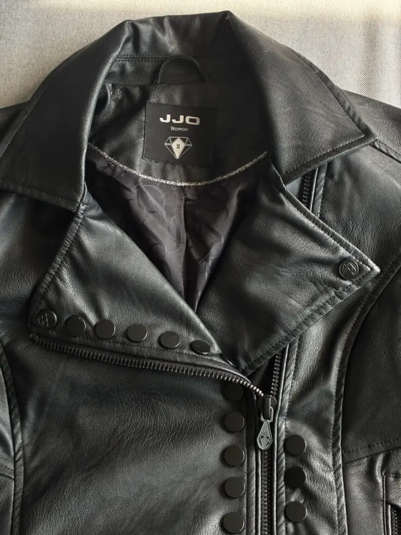 Chaqueta de cuero negra JJO para mujer - 3