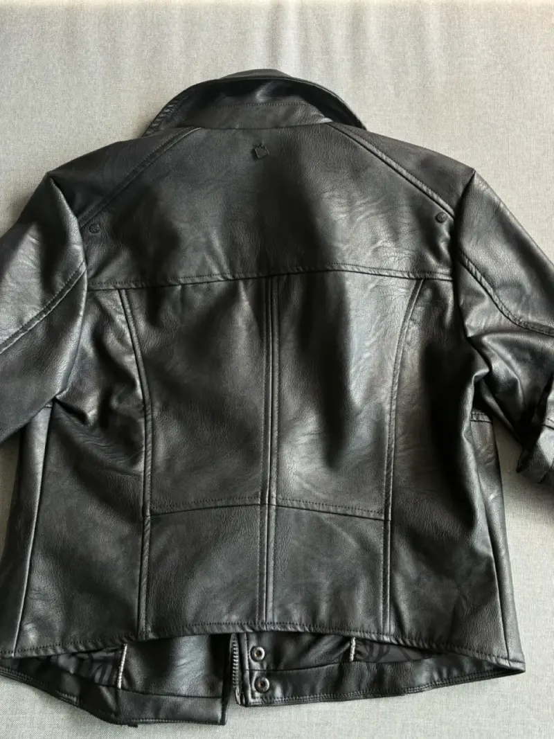 Chaqueta de cuero negra JJO para mujer - 5