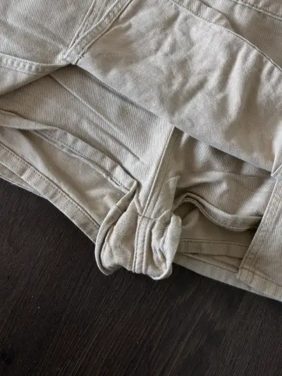 Falda corta beige Opposite Denim talla 38 - miniatura 2