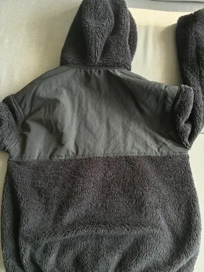 Chaqueta de polar con gorro Ellus negra - miniatura 4