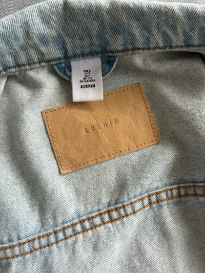 Chaqueta de mezclilla azul claro h&m - miniatura 2