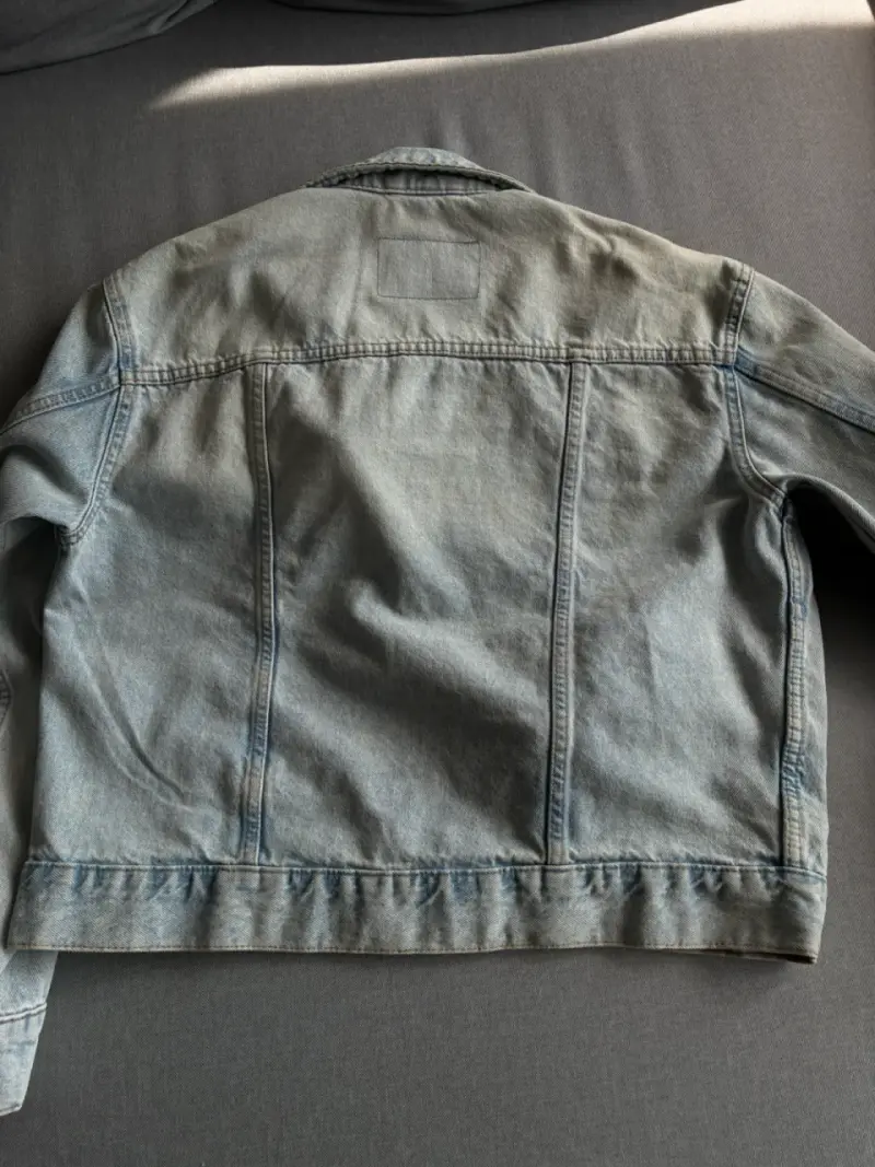 Chaqueta de mezclilla azul claro h&m - 3