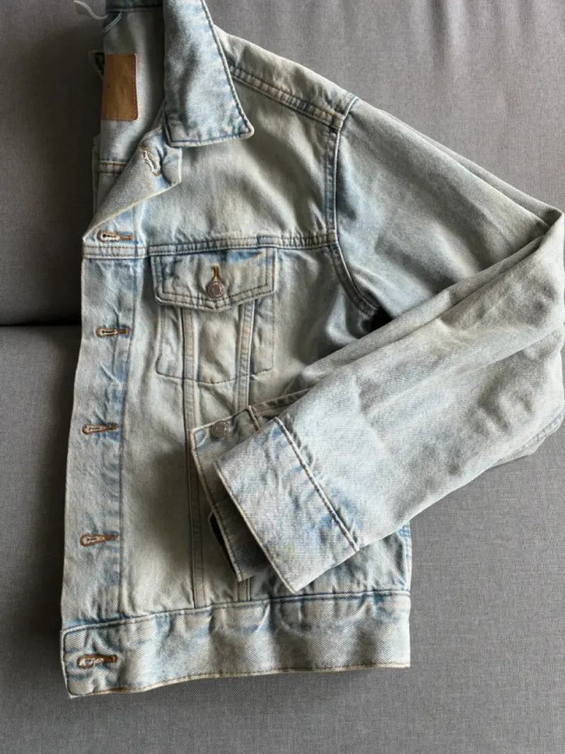 Chaqueta de mezclilla azul claro h&m - 5