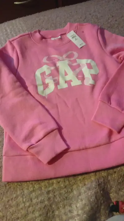 Polerón rosa para niña GAP con logo - miniatura 1