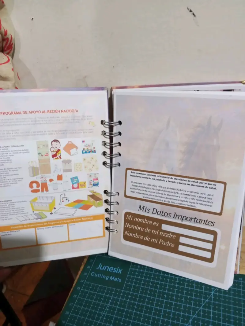 Cuaderno pediátrico personalizado con anillas - 2