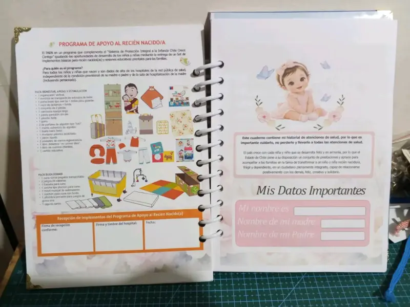 Cuaderno pediátrico personalizado con anillas - 4