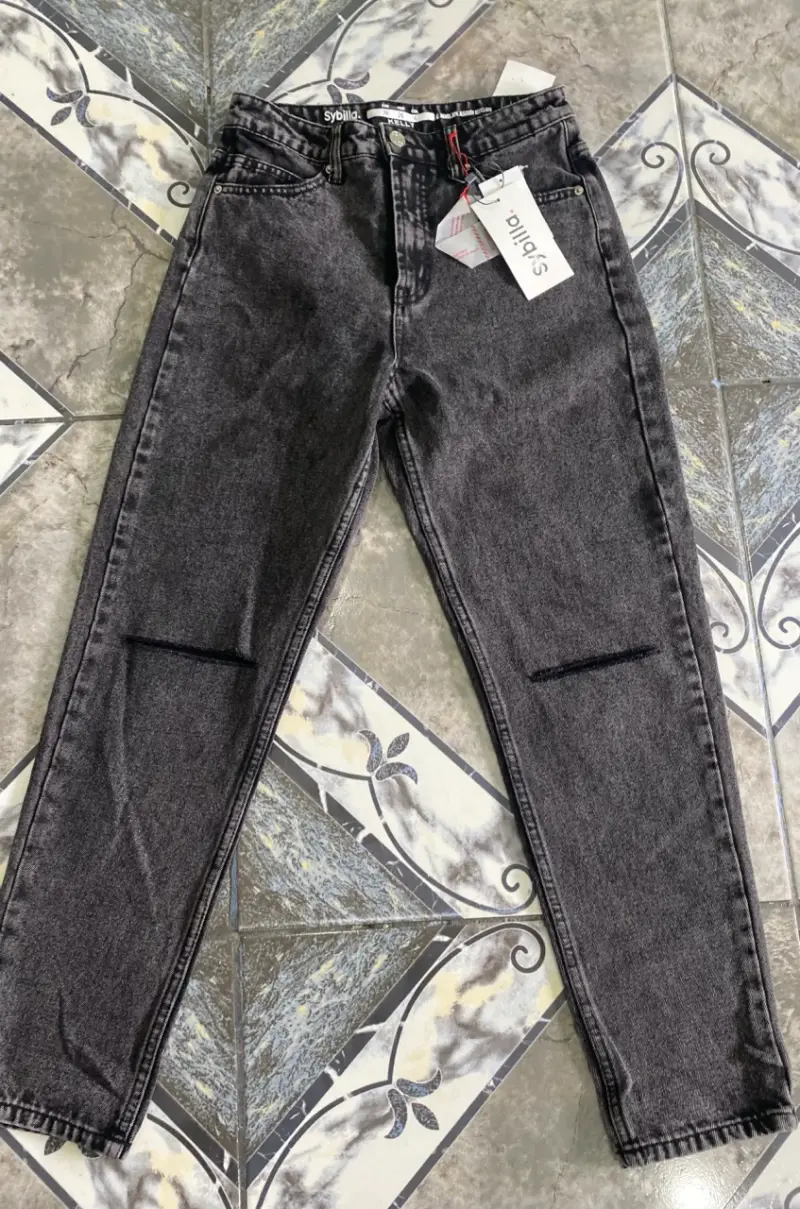 Jeans negros Sybilla Kelly para mujer - 1